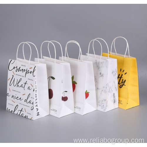 Customized Take Away Fast Food Kraft Paper Bags